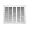25 In. X 20 In. Square Hinged Return Air Filter Grille Of Steel In White