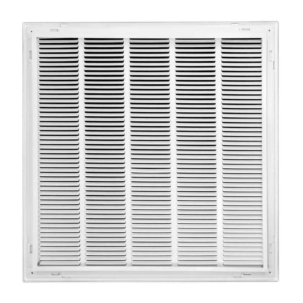25 In. X 25 In. Square Return Air Filter Grille Of Steel In White 4 25 In. X 25 In. Square Return Air Filter Grille Of Steel In White - Image 4