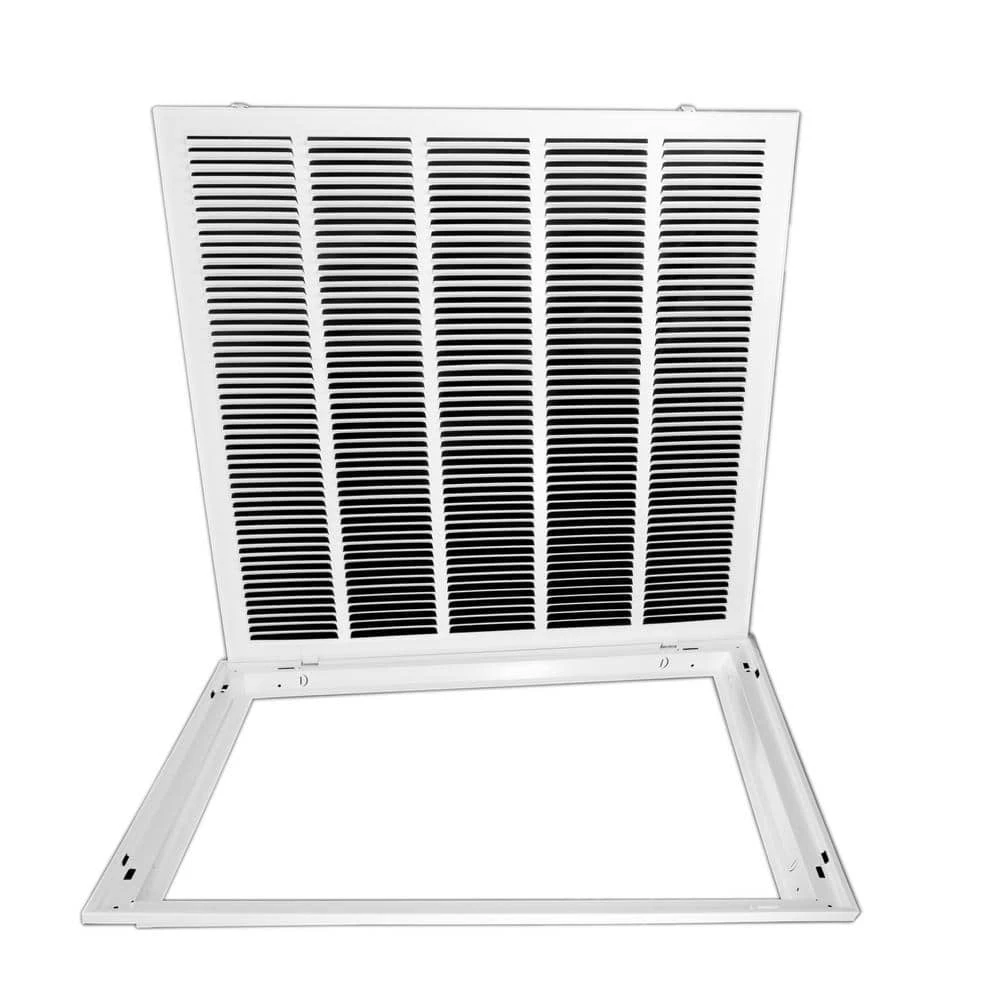 25 In. X 25 In. Square Return Air Filter Grille Of Steel In White 5 25 In. X 25 In. Square Return Air Filter Grille Of Steel In White - Image 5