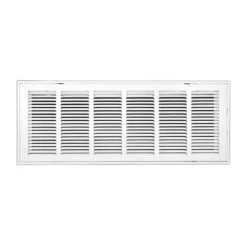 30 In. Wide X 12 In. High Return Air Filter Grille Of Steel In White