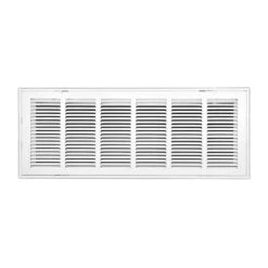 30 In. Wide X 14 In. High Return Air Filter Grille Of Steel In White