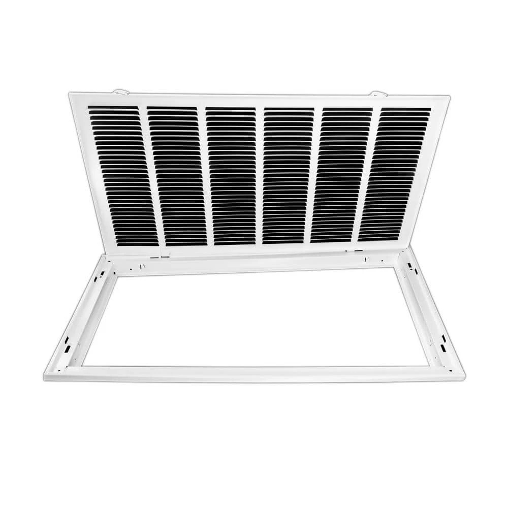 30 In. W X 16 In. H Steel Return Air 1 In. Filter Grille, White 5 30 In. W X 16 In. H Steel Return Air 1 In. Filter Grille, White - Image 5