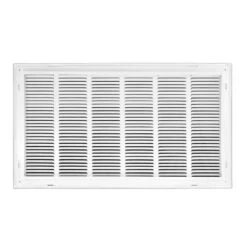 30 In. X 20 In. Square Hinged Return Air Filter Grille Of Steel In White -Fire Place Store whites venti air registers grilles hfg3020h 44 1000