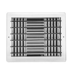 10 In X 8 In White Plastic 3 Way Supply Register For Duct Opening 10 In W X 8 In H 10 10 In X 8 In White Plastic 3 Way Supply Register For Duct Opening 10 In W X 8 In H -Fire Place Store whites venti air registers grilles hps1008 44 1000