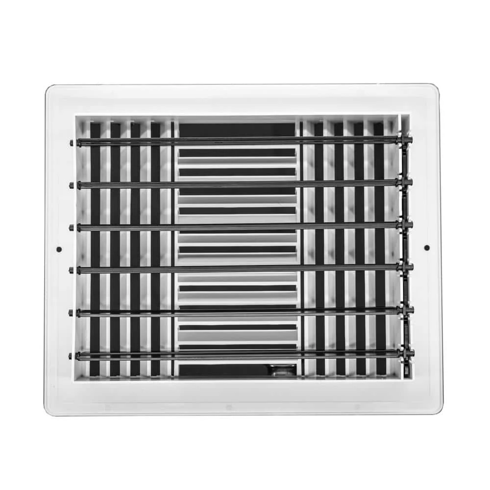 10 In X 8 In White Plastic 3 Way Supply Register For Duct Opening 10 In W X 8 In H 5 10 In X 8 In White Plastic 3 Way Supply Register For Duct Opening 10 In W X 8 In H - Image 5