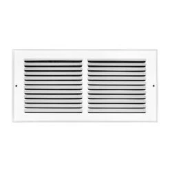 16 In. X 6 In. Return Air Steel Grille In White -Fire Place Store whites venti air registers grilles hrg1606 1f 1000