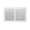 16 In. X 8 In. Return Air Steel Grille In White