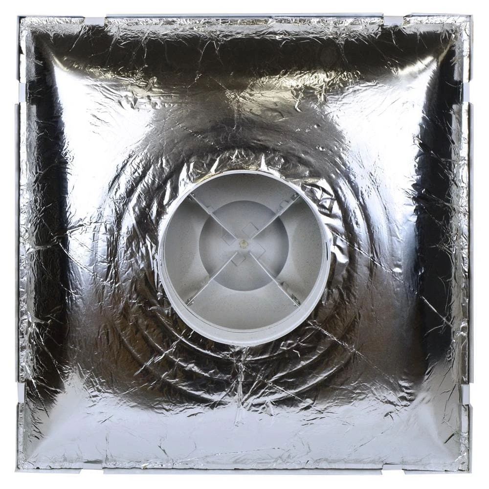 24 In. X 24 In. T-Bar Drop Ceiling Lay-In Supply Diffuser With Round 6 In. Collar/Neck And R6 Insulation 2 24 In. X 24 In. T-Bar Drop Ceiling Lay-In Supply Diffuser With Round 6 In. Collar/Neck And R6 Insulation - Image 2