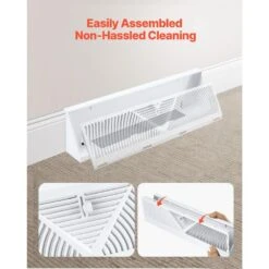 Floor Registers 18 In. X 5 In. Steel Diffuser Register In White 10-Pack Baseboard Registers Heavy-Duty Floor Vents 13 Floor Registers 18 In. X 5 In. Steel Diffuser Register In White 10-Pack Baseboard Registers Heavy-Duty Floor Vents -Fire Place Store whites vevor registers grilles tjxtfkt18inc3rte0v0 fa 1000